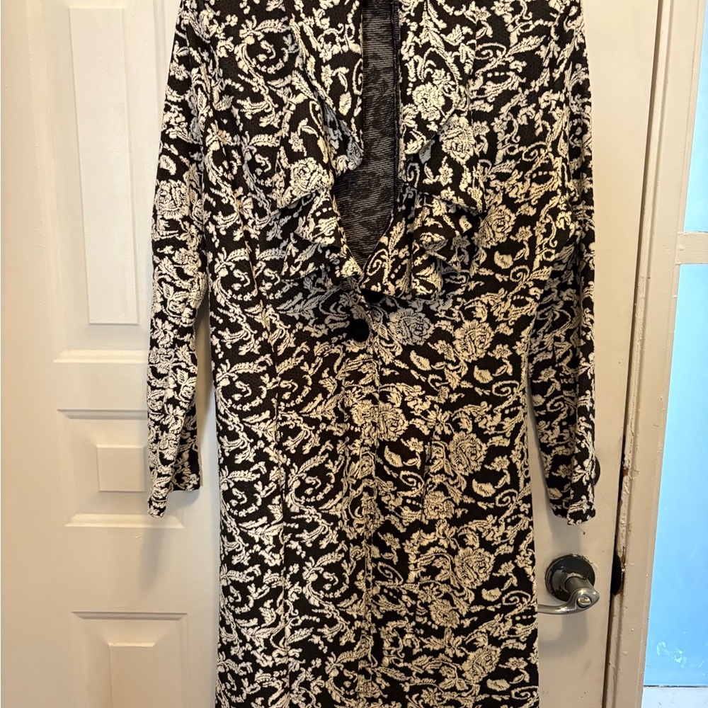Fever black and white floral jacket
